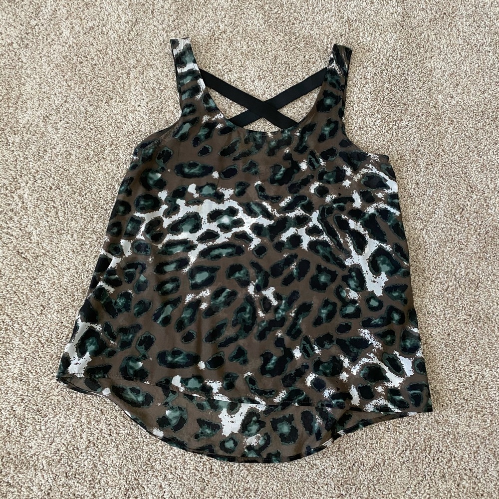 Chloe K Nordstrom leopard top XS